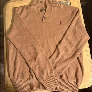 Ralph Lauren Men's Camel Turtleneck Sweater